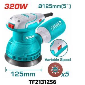 Lijadora Roto Orbital TOTAL TF2131256-4 (320W)
