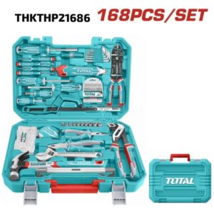Juego de Herramientas Manuales TOTAL THKTHP21686 de 168 Piezas – Línea Industrial