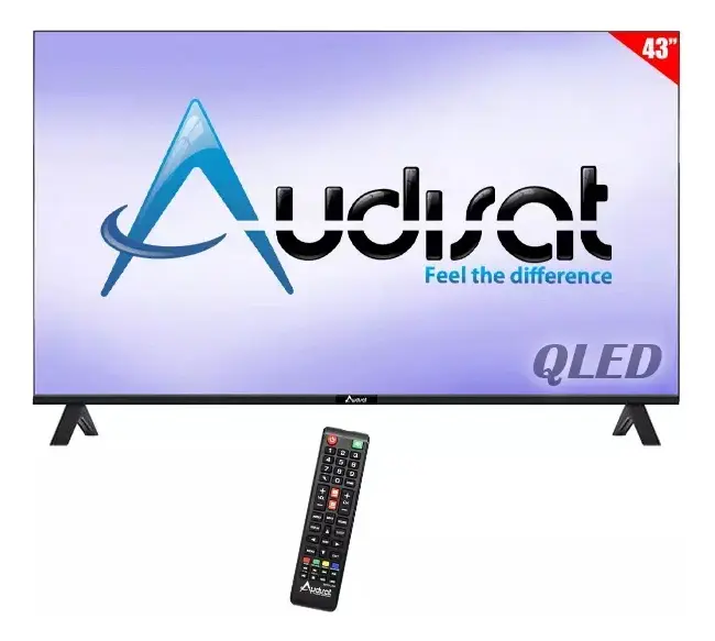 Smart TV 43 PULGADAS Qled AUDISAT AD-43Q (2026) Full HD Android TV Wi-Fi con Conversor Digital
